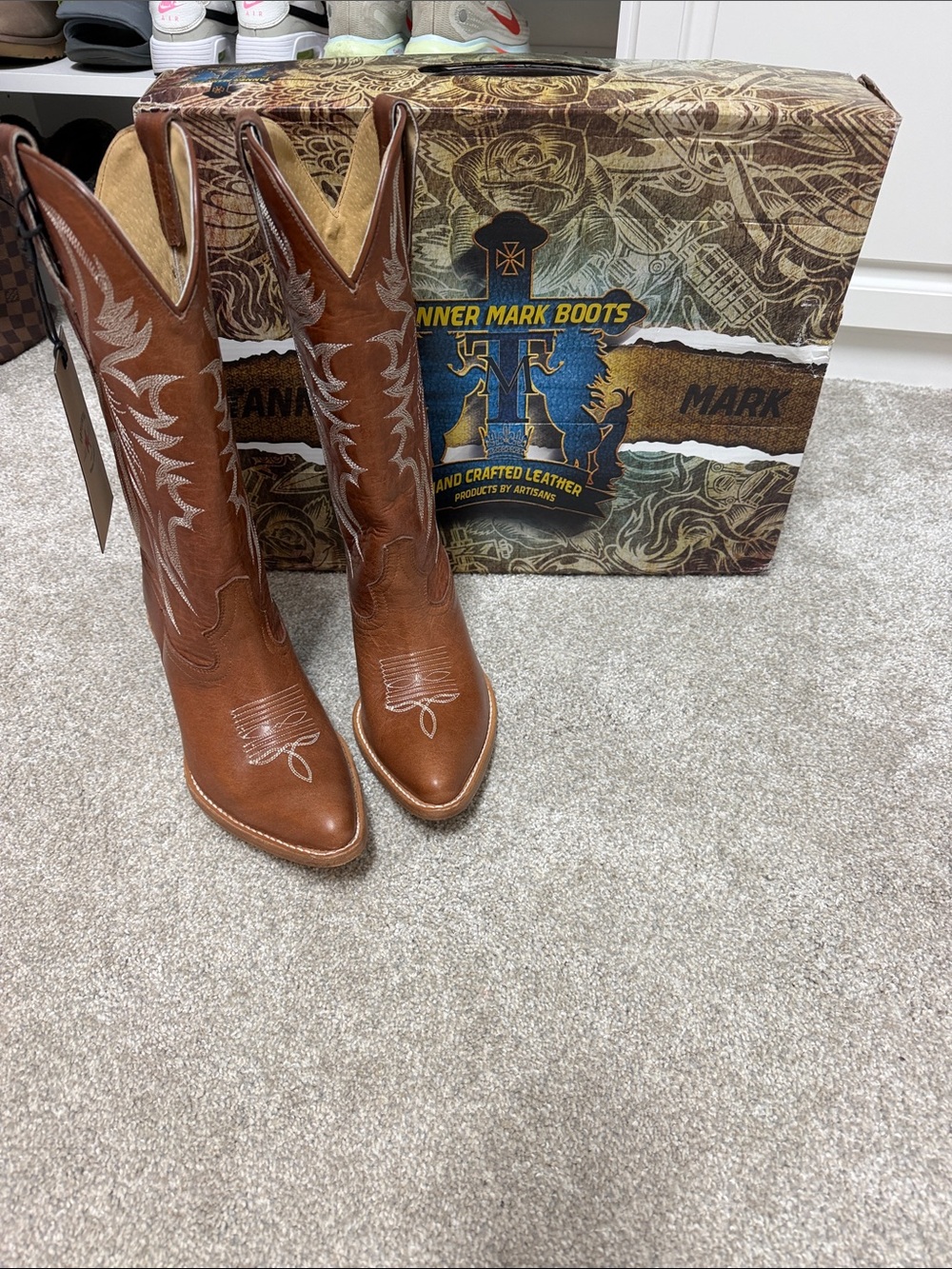 Turner Mark/Idyllwind Women's Brown Leather Western Boots